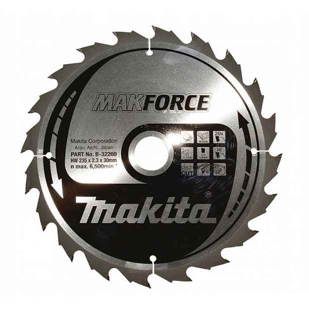 Makita Řezací kotouč na dřevo 235x30 mm 20Z Makforce