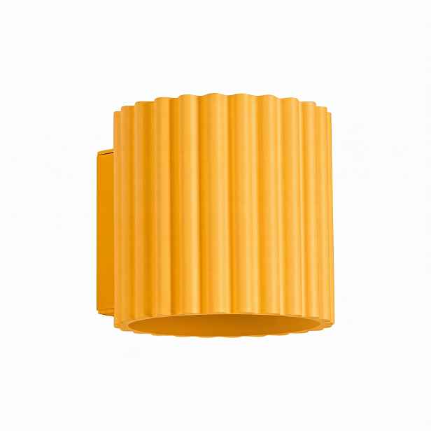 Moderní nástěnné svítidlo Žlutá tuba Lampa na zeď Svítidlo Aura G9 Sollux