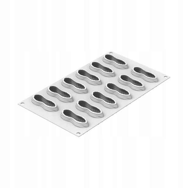 Silikonová forma oříšky 72x29 mm 30 ml x 12 hnízd