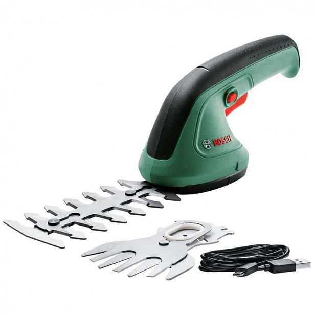 Bosch - 3,6V AKU nůžky na keře a trávu, USB kabel 0600833303