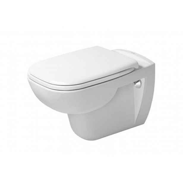 Duravit D-Code - Závěsné WC, Rimless, sedátko SoftClose, bílá 45700900A1