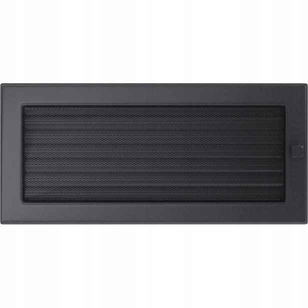 Ventilační mřížka 17x37 grafitová s žaluzií