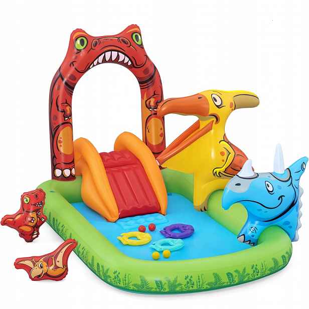 Dětské Hřiště Bazén pro děti Svět dinosaurů Bestway 241 x 140 x 137 cm