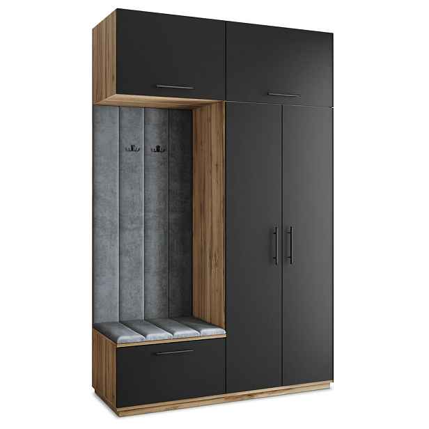 MASSENO MODERNÍ PŘEDSÍŇOVÁ SESTAVA REMA, 150/240/60 cm, dub Wotan