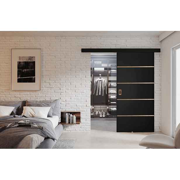 KIER Posuvné dveře WERDI PLUS | 90 cm Barva: Černá
