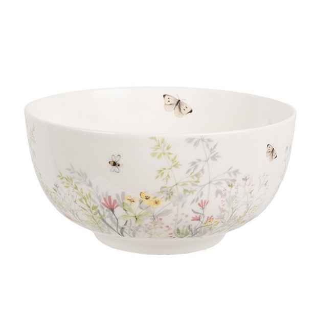 Miska s lučními květy Wildflower Fields - Ø 14*7 cm / 500 ml Clayre & Eef