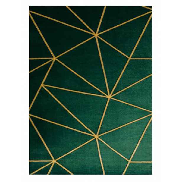 Kusový koberec Emerald 1013 green and gold, 140x190, zelená, chodba / předsíň, Dywany Łuszczów