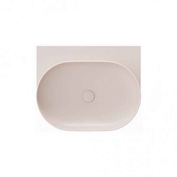 Ravak Yard umyvadlo 60,5x50 cm alabaster pink mat bez otvoru pro baterii XJX0G060000