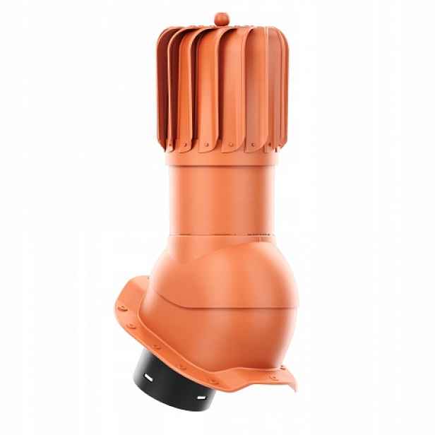 Rotační krb Rotoline pro plechovou střešní krytinu R fi 150 mm podlouhlý cihlový