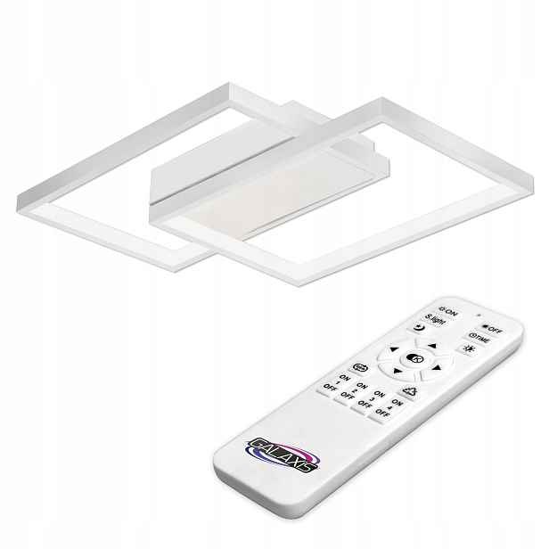 Stropní Svítidlo Lustr Stropní Svítidlo Led 45W Stmívatelné 3000-6500K Dálkový Ovladač Bílá