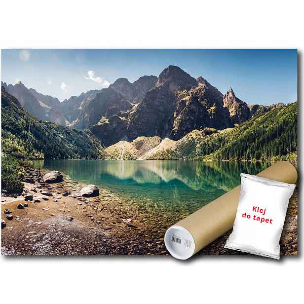 Vinylová fototapeta Hory Jezero Krajina 152x104
