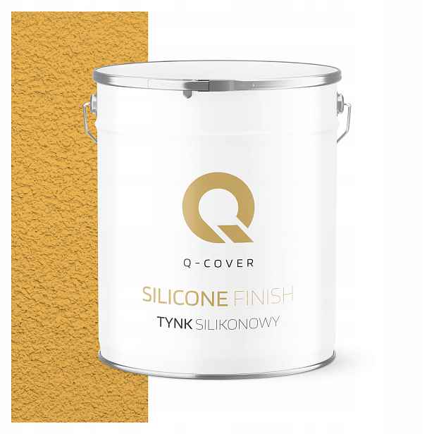 Silikonová Fasádní Omítka Žlutá Intenzivní F636 7 Kg Granulace 1.5 mm