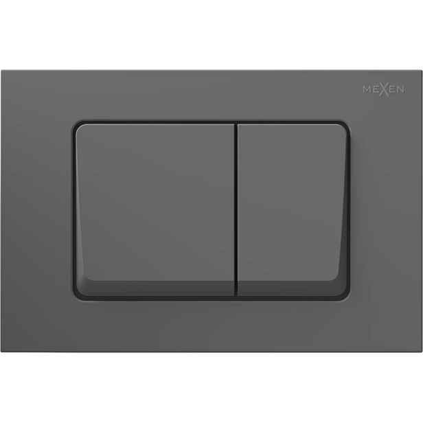 Mexen Fenix 10 Xs ovládací tlačítko pro Wc, barva gun gray (tmavě šedá) 601066