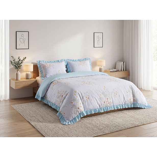 Povlečení z mikrovlákna ALUNEA světle modré Rozměr povlečení: 70 x 80 cm | 140 x 200 cm