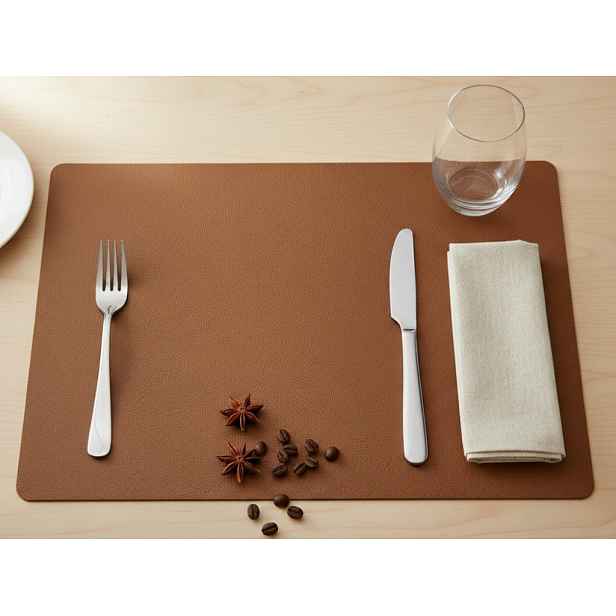 Prostírání 30x45 cm, vzhled kůže, koňak