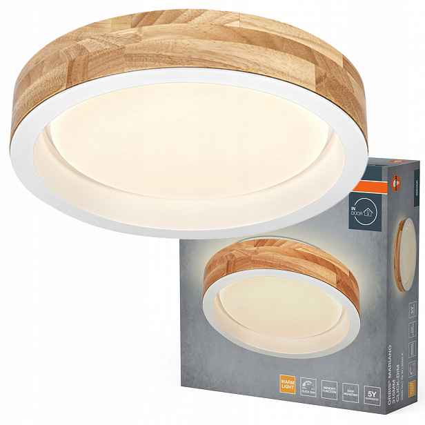 Stropní Svítidlo Led Stropní Svítidlo Nástěnné svítidlo Panel 16W 1000lm 3000K Dřevěné