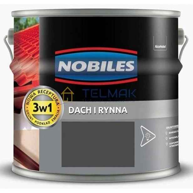 Barva barva Nobiles na kov černá matná 5 l
