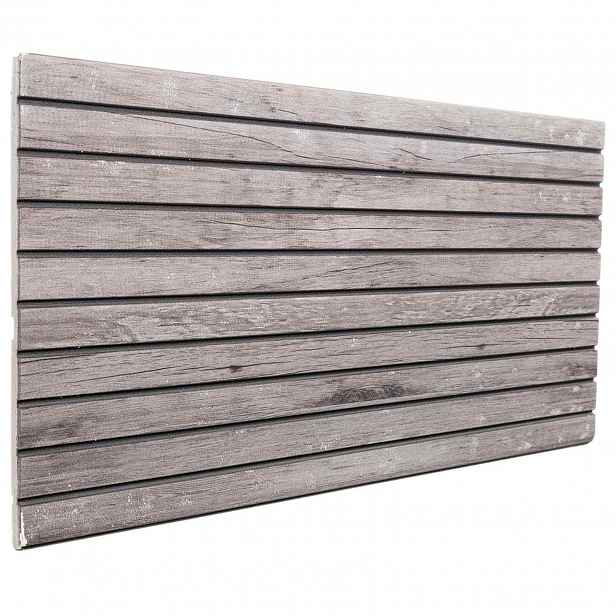 vidaXL Nástěnné panely 5 ks 100 x 50 cm Šedý EPS pěna