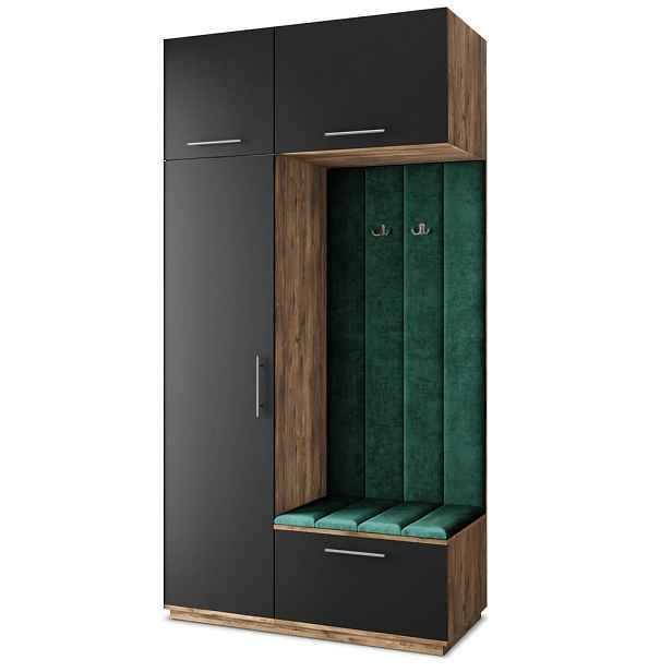 MASSENO MODERNÍ PŘEDSÍŇOVÁ SESTAVA REMA, 120/240/60 cm, dub Lefkas