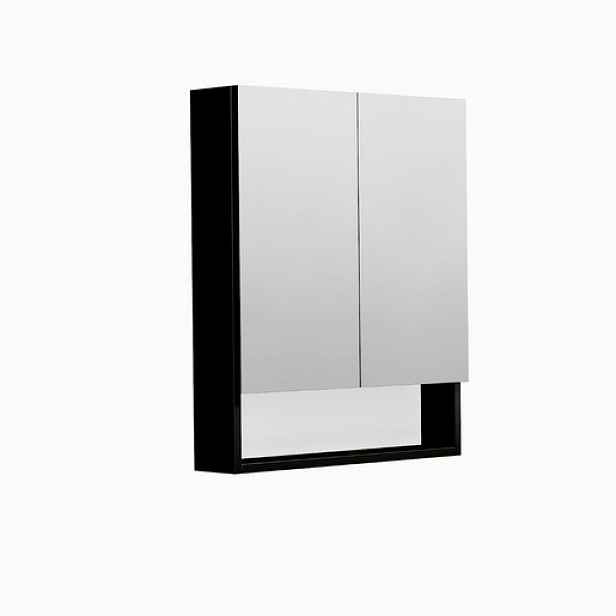 Zrcadlová skříňka SAT Cube Way 60x72 cm lamino černá GALCU3D60HP