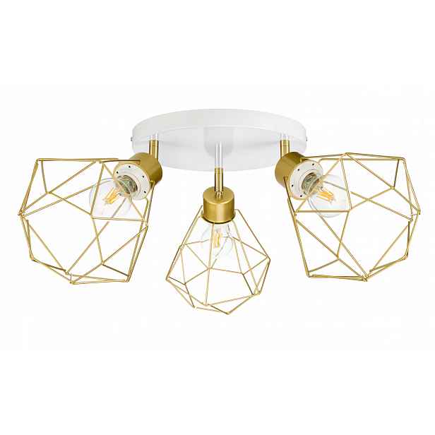 Lampa stropní svítidlo stropní pohyblivý lustr loft zlatý