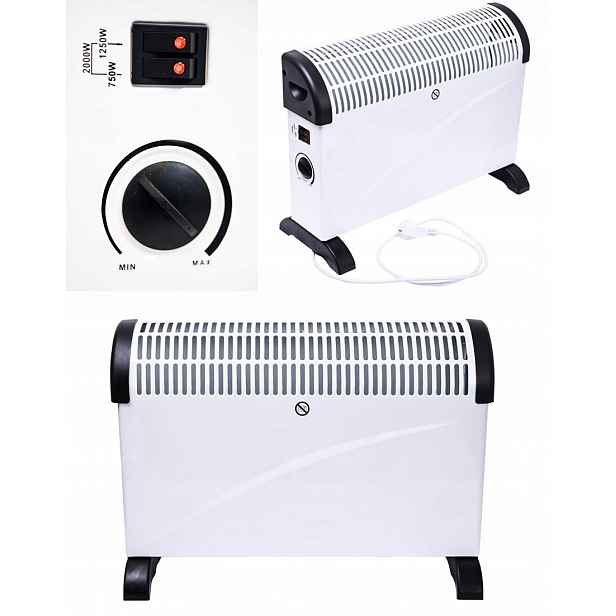 Konvektorový Ohřívač 2000 W, Pracovní Rozsah 750 W 1