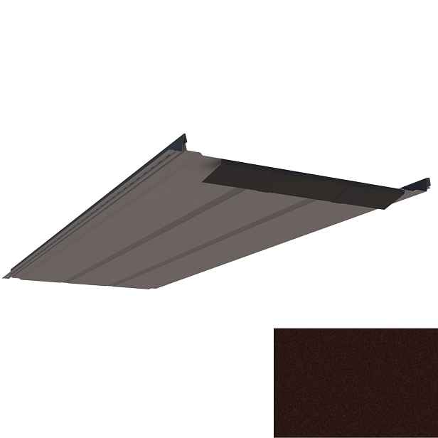 Krytina plechová LINEDEK 485 Rib SP 35 TEX 2M15A hnědá BentCut
