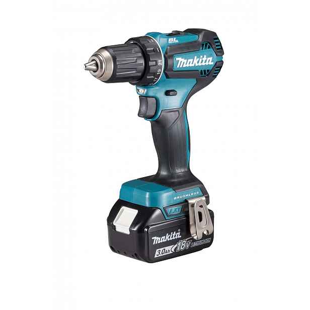 Makita - 18V AKU vrtací šroubovák, 2x aku Li-ion LXT 3,0 Ah, nabíječka DDF485SFJ