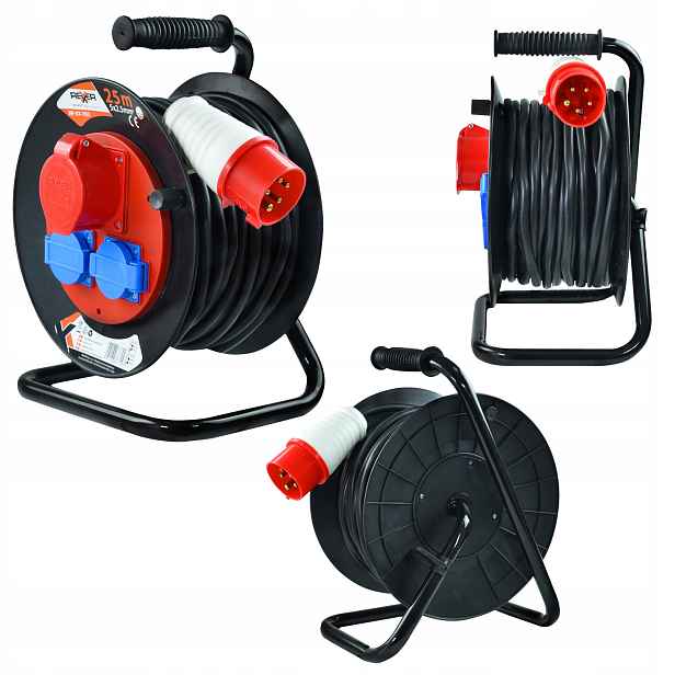 Prodlužovací Kabel Na Plastovém Bubnu 25 M 5X2,5 MM 400 V IP44