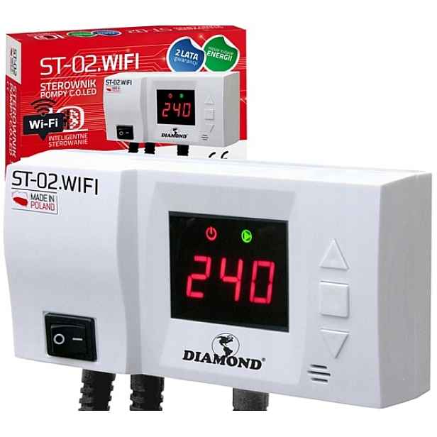 Regulátor Regulátoru Čerpadla C.o. Led Kotlové Pece ST-02 Wifi Antistop (CS-07)