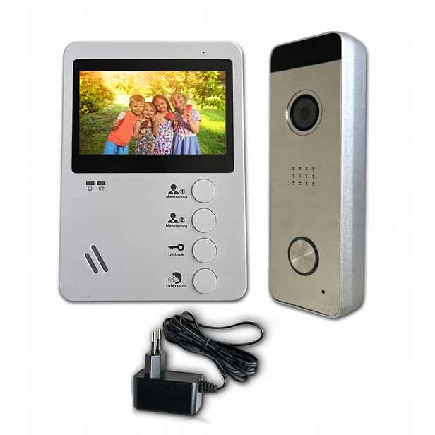 Videodomofon Mia VID-4W pro bránu brány, bránová stanice 80S, kabelová 120°