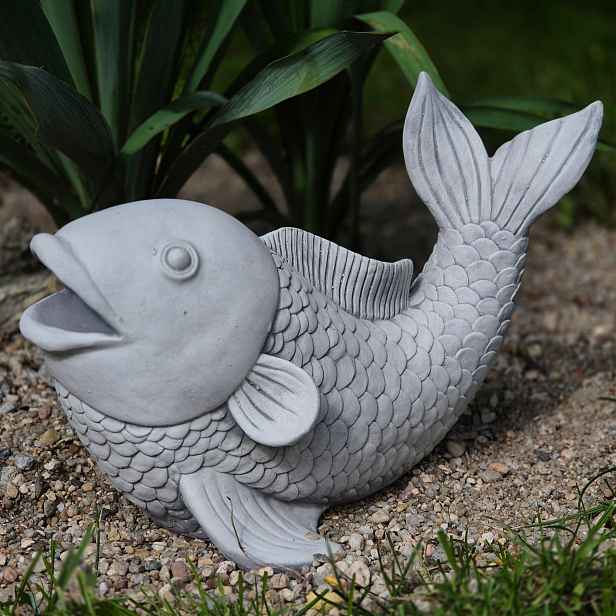 Betonová ryba Koi Dekorativní zahradní figurka 21 cm 6 kg