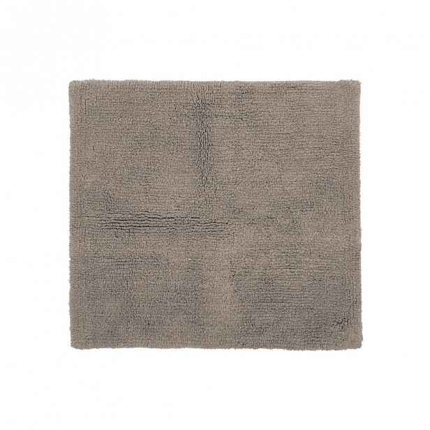 Hnědá bavlněná koupelnová předložka Tiseco Home Studio Luca, 60 x 60 cm