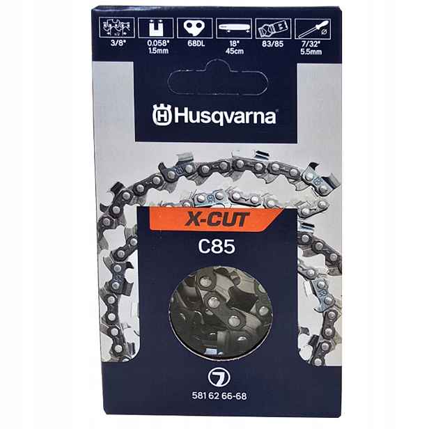 Pilový řetěz 3/8" 1,5 mm K (68 článků) Husqvarna X-Cut C85 581626668