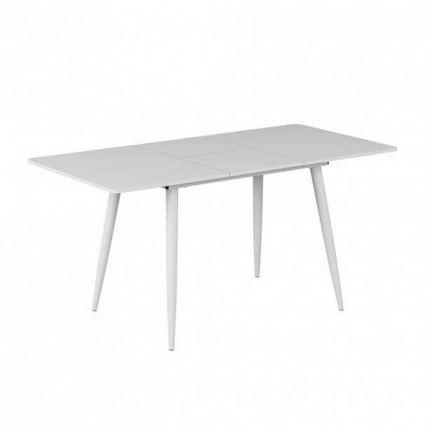 Vicco JÍDELNÍ STŮL Beaver, Bílá, 120-160 x 80 cm Rozšiřitelný