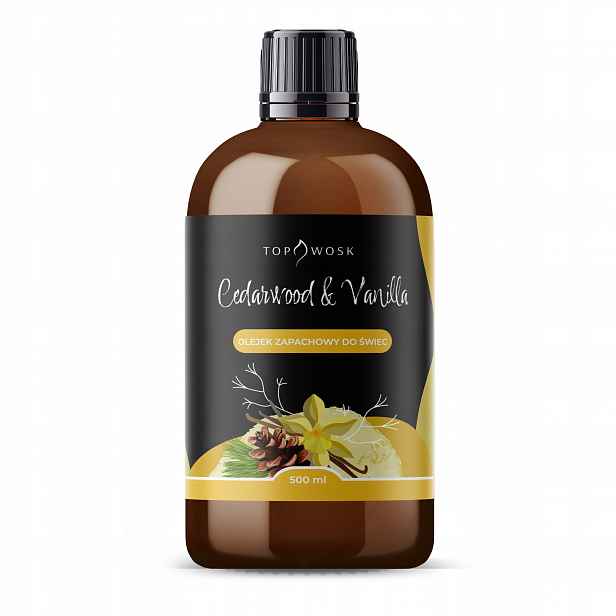 Vonný olej na svíčky Cedarwood & Vanilla 500 ml vůně do vosku
