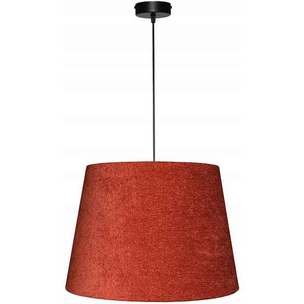 Závěsná lampa Zwis E27 Červená Terakota Abażur 34x44 h29 Boucle Venosa