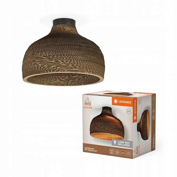 Stropní Svítidlo Dekorativní na omítku E27 Karton Hnědá Decor Ledvance