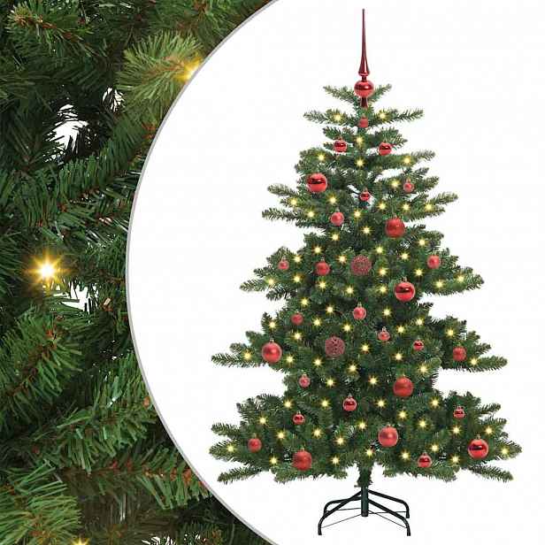 vidaXL Umělý Skládací Vánoční Strom Zelená 150 cm PVC a ocel