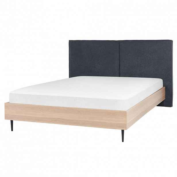 Beliani POSTEL 160/200 cm Tmavě šedá Izernore