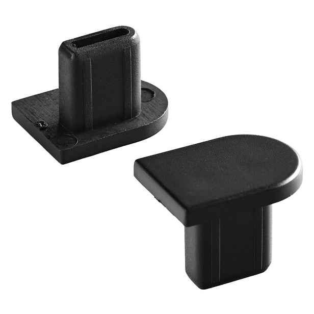Gelco SPIRIT BLACK záslepka pojezdového profilu L/R, černá mat