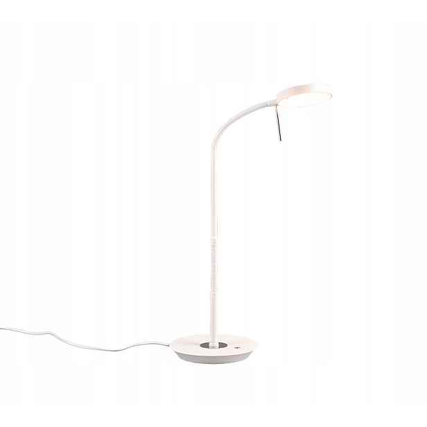 Led stolní lampa bílá, moderní, nastavitelná, s proměnným světlem 57 cm Trio