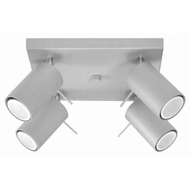 Sollux Lighting Stropní svítidlo Ring 4 Šedá