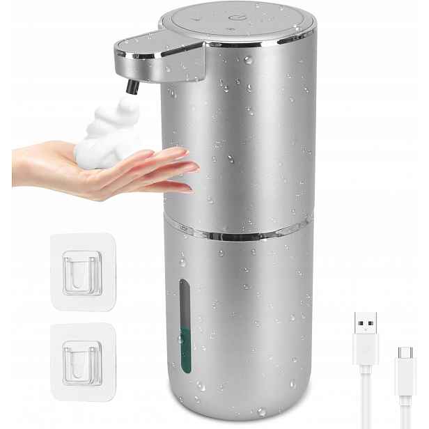 Dávkovač Automatického Bezdotykového Mýdla 380 ML Na Zeď Usb