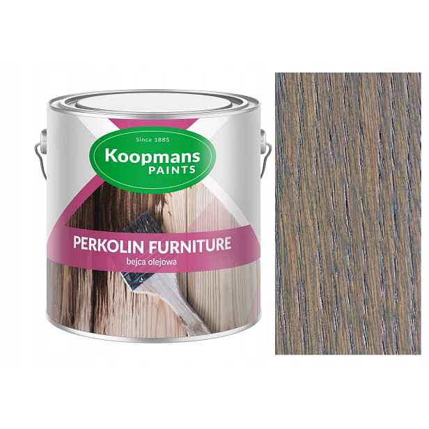 Koopmans Perkolin Furniture Olejové Mořidlo Na Dřevo 600 ML Antracitová Barva 10