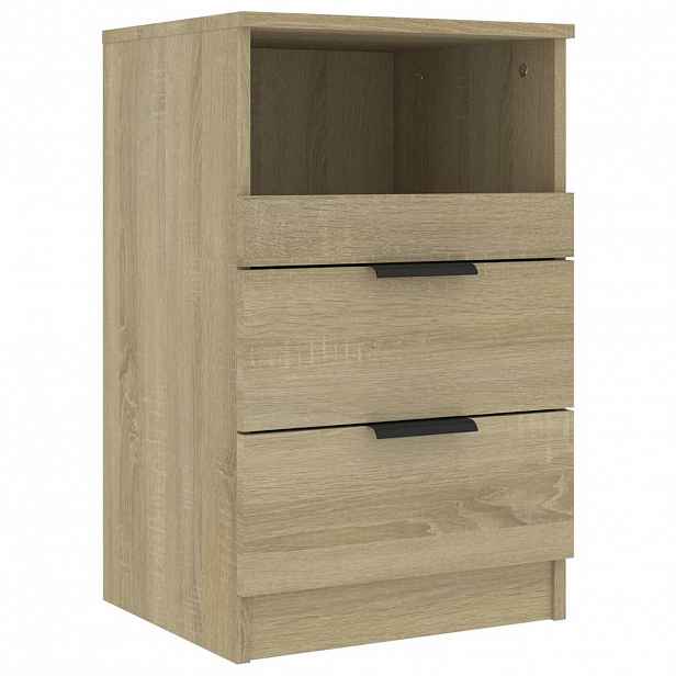 vidaXL Noční stolky Dub sonoma Medium Engineered wood