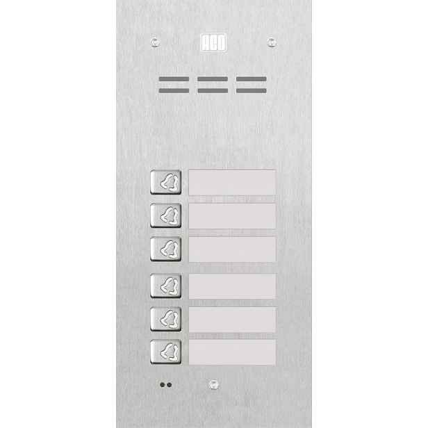 Aco FAM-P-6NPACC podomítkový panel 6-místný, čitelný.