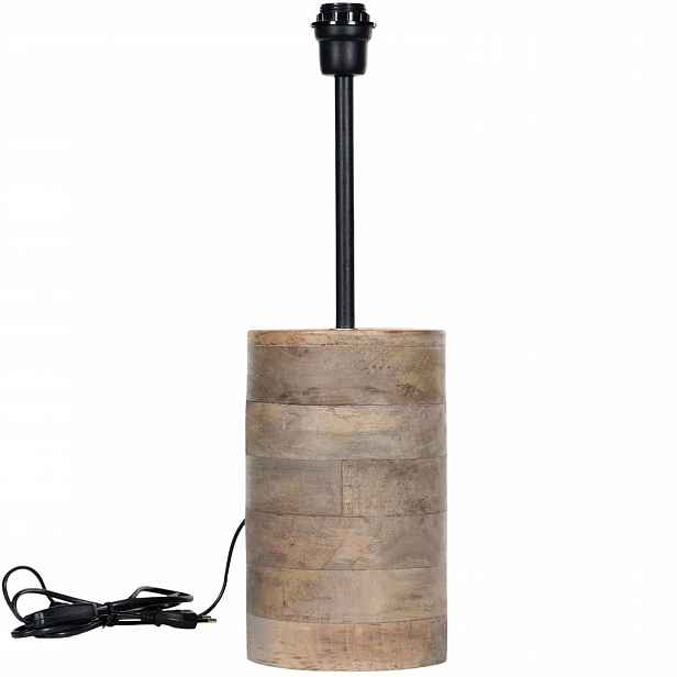 Boho Stolní Lampa Noční E27 přírodní mangové dřevo do obývacího pokoje
