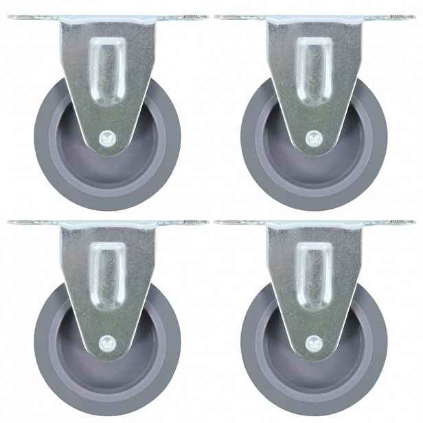 vidaXL Pevná kolečka 4 ks 75 mm