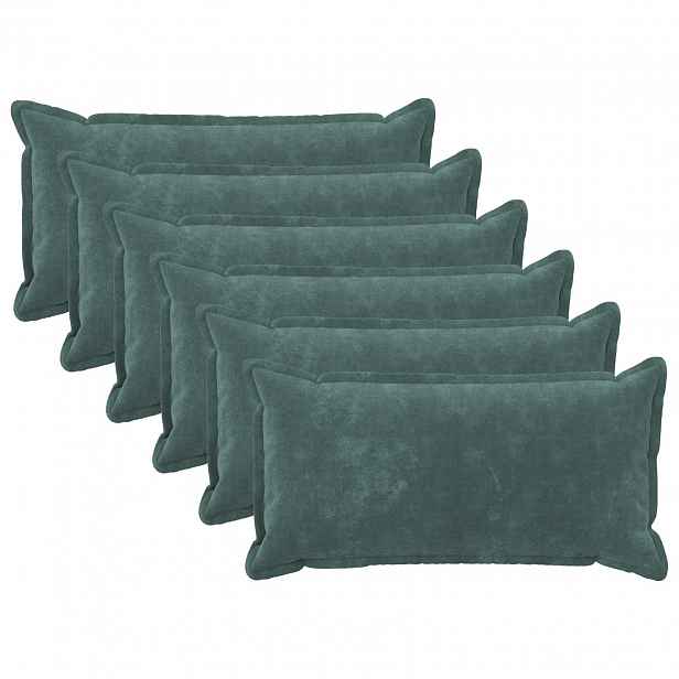 vidaXL Povlak na polštář 6 pcs HOUTEN Mořsky modrá 40 x 80 cm